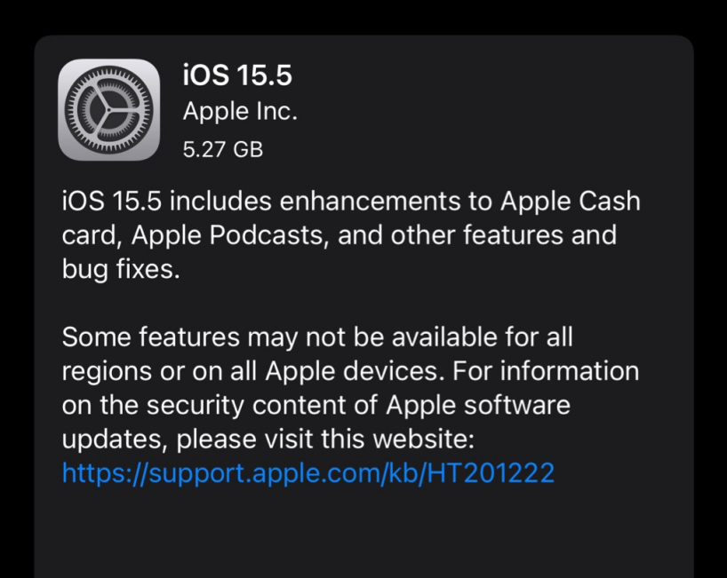 昌化镇苹果手机维修分享iOS 15.5 RC版更新内容及升级方法 